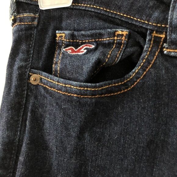 hollister dark wash low rise skinny jeans. - Picture 4 of 4